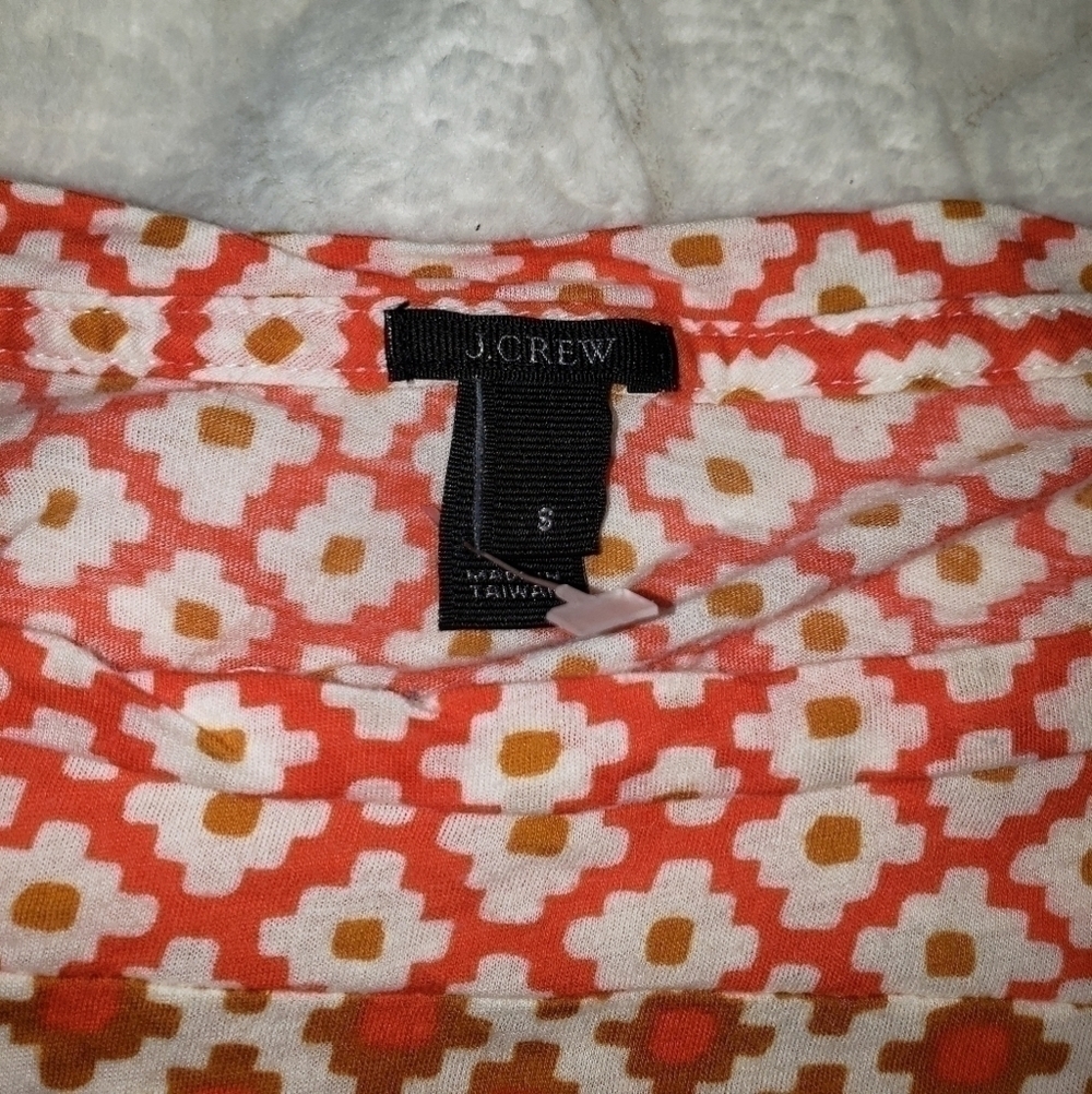 🧡J.CREW Geometric Pattern Blouse - Picture 2 of 4
